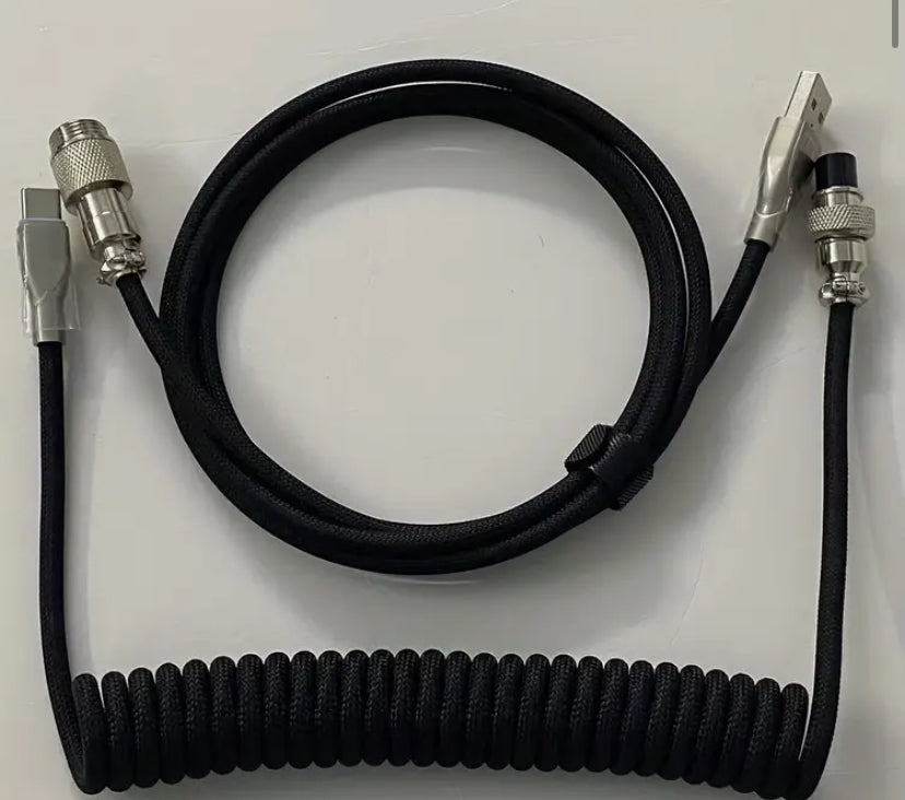 Tech Treads Premium Keyboard Coiled Cable